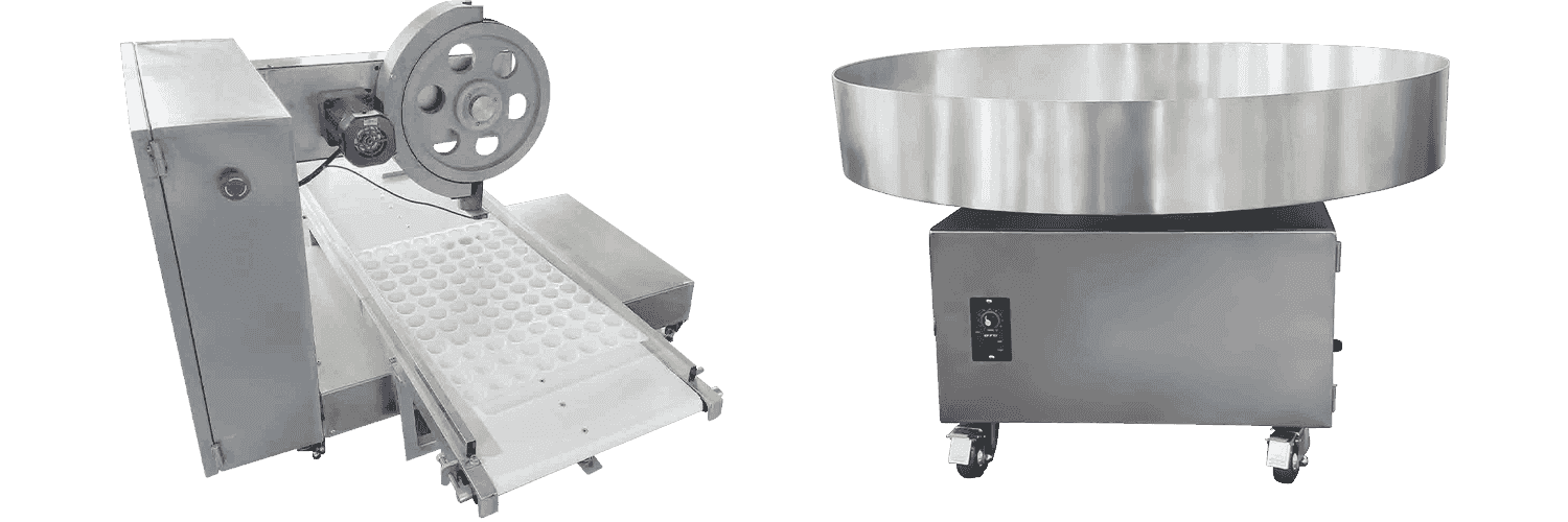 ST-280A Mochi Wrapper Pult Machine/Gual Gouring Stroj so zarovnaním podnosu